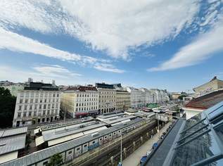 Naschmarkt-Highlight I Exklusive Maisonette mit Panoramablick, Wintergarten & Terrasse – nur 10 Min. zur Kärntner Straße, 1690000 €, Immobilien-Wohnungen in 1040 Wieden