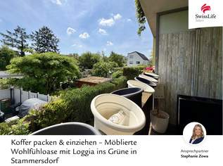 Koffer packen & einziehen – Möblierte Wohlfühloase mit Loggia ins Grüne in Stammersdorf, 290000 €, Immobilien-Wohnungen in 1210 Floridsdorf
