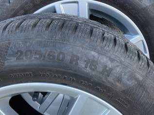 Continental Winterreifen mit Alufelgen (Original Audi A4) 205/60 R 16 92H