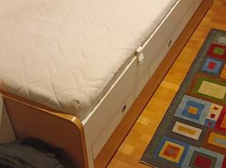 Ausziehbares Jugendbett mit Schubladen (gebraucht), 200 €, Kindersachen-Kinderzimmer in 1030 Landstraße