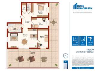 Modern Living | Top 20 | Baustart erfolgt | Penthouse im Zentrum von Traun, 649000 €, Immobilien-Wohnungen in 4050 Traun