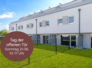 Niedrigenergie-Reihenhaus | mit Keller, Eigengarten, Dachterrasse & Garagenplatz - Provisionsfrei & direkt vom Bauträger!, 734900 €, Immobilien-Häuser in 1230 Liesing