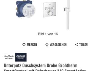 Grohe Grohtherm smartcontrol, 850 €, Haus, Bau, Garten-Möbel & Sanitär in 2632 Gemeinde Grafenbach-Sankt Valentin