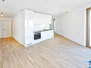 Sonnwendviertel: 1-Zimmer-Wohnung mit Balkon in der 4. Etage – Fitnessraum, Co-Working & Rooftop-Terrasse inklusive!, 1049 €, Immobilien-Wohnungen in 1100 Favoriten
