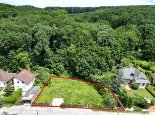 Villenbaugrund (aufgeschlossen!) mit 962 m² in Weidlinger Ruhelage, 798000 €, Immobilien-Grund und Boden in 3400 Gemeinde Klosterneuburg
