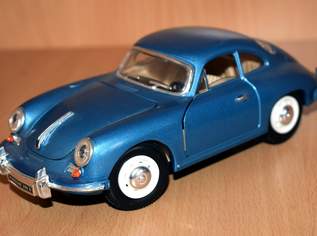 Modellauto Porsche 356 B Coupe 1961 blau SS7721 Maßstab 1:24