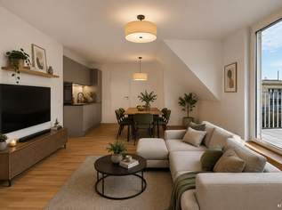 VORSORGE | 3 ZI DG Wohnung I Ausblick I Südausrichtung I Klima, 456700 €, Immobilien-Wohnungen in 1210 Floridsdorf