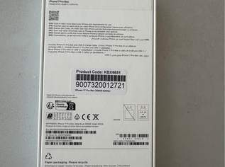 iPhone 17 pro max scellé , 850 €, Marktplatz-Computer, Handys & Software in 6781 Gemeinde Bartholomäberg