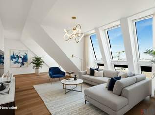 ERSTBEZUG - Lichtdurchflutete 3 Zimmer DG-Wohnung mit Terrasse in 1050 Wien, 849000 €, Immobilien-Wohnungen in 1050 Margareten