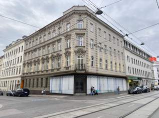 Repräsentative Geschäftsfläche als Erstbezug in Hochfrequenzlage direkt an der U3-Hütteldorferstraße, 6250 €, Immobilien-Gewerbeobjekte in 1150 Rudolfsheim-Fünfhaus