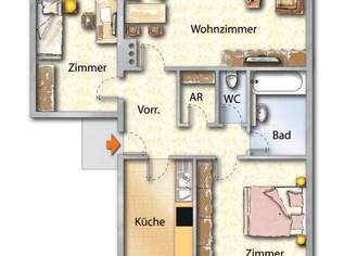 Familien freundlich und 2 Min zum Einkauf/Bahnhof, 842.91 €, Immobilien-Wohnungen in 4300 Gemeinde Sankt Valentin Familien freundlich und 2 Min zum Einkauf/Bahnhof, 842.91 €, Immobilien-Wohnungen in 4300 Gemeinde Sankt Valentin
