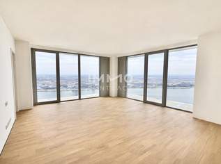 First Class Living: DC2: Stadt und Wasser Blick im 32. Stock, 3000 €, Immobilien-Wohnungen in 1220 Donaustadt