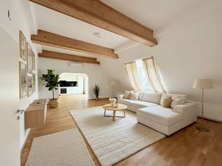 *NEUER PREIS!* 1080! UNBEFRISTET! 5 ZIMMER ! Schönes und frisch saniertes DG mit Balkon!, 3147.51 €, Immobilien-Wohnungen in 1080 Josefstadt