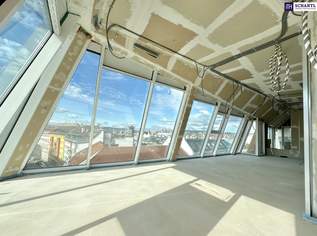 Welch grandioser Panoramablick! Großzügige drei Zimmer, mit 2 kompakten Terrassen und bester Lage!, 1320000 €, Immobilien-Wohnungen in 1050 Margareten