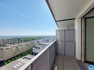 Traumhafte 2 Zimmerwohnung mit Balkon im 12. Stock im MySky-Tower, 879 €, Immobilien-Wohnungen in 1100 Favoriten