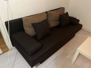 Schlafsofa mit Stauraum und 6 Kissen