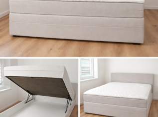 Boxspringbett mit Stauraum - wie neu, inkl. Rechnung, 480 €, Haus, Bau, Garten-Möbel & Sanitär in 9500 Villach