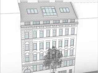Baubewilligter DG-Ausbau im 7. Bezirk | 4 Wohnungen | Erzielbare gewichtete Fläche ca. 344 m², 899000 €, Immobilien-Wohnungen in 1070 Neubau