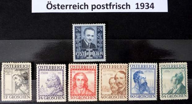 Österreich  postfrisch 1934