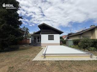Wohnen am Waldrand - gepflegtes Einfamilienhaus mit Pool, Garage und Keller, 285000 €, Immobilien-Häuser in 2402 Maria Ellend