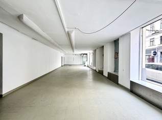 Straßenseitiges Geschäftslokal mit großen Fensterflächen! Individuell zu gestalten! Ideal für Pilates, Yoga, Atelier etc., 3640.24 €, Immobilien-Gewerbeobjekte in 1070 Neubau
