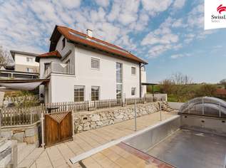 Wohntraum mit Extras: Pool 10x4, XXL-Terrasse mit Ausblick & Doppelgarage, 649000 €, Immobilien-Häuser in 4633 Kematen am Innbach