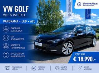 Golf Style TSI | Panorama | LED | ACC, 18990 €, Auto & Fahrrad-Autos in 9300 Sankt Veit an der Glan
