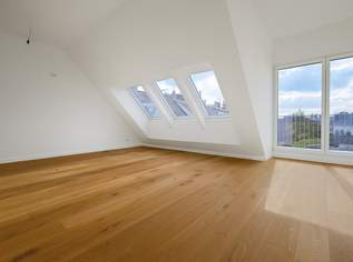 ERSTBEZUG | DG-Terrassenwohnung mit 3 Zimmern | Klima & Luftwärmepumpe | Tiefgaragenplatz | Nähe Liesing & Riverside, 557907 €, Immobilien-Wohnungen in 1230 Liesing