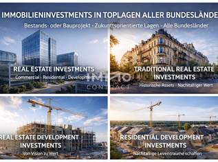 OFF-MARKET I Immobilieninvestments | Bestands- oder Bauprojekte | Zukunftsorientierte Lagen in einigen Bundesländern, 0 €, Immobilien-Grund und Boden in 1220 Donaustadt OFF-MARKET I Immobilieninvestments | Bestands- oder Bauprojekte | Zukunftsorientierte Lagen in einigen Bundesländern, 0 €, Immobilien-Grund und Boden in 1220 Donaustadt