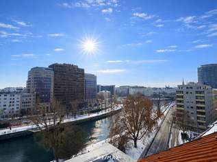 LUXUS PENTHOUSE MIT 2 TERRASSEN UND GRANDIOSEM CITY BLICK UND AUF DONAUKANAL, STEPHANSDOM, WIENER RIESENRAD, 1420000 €, Immobilien-Wohnungen in 1020 Leopoldstadt