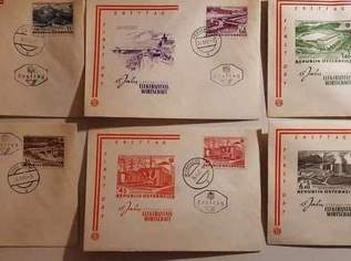 ERSTTAG BRIEFMARKEN / 6 Stück / 15 Jahre Elektrizitätswirtschaft / 1962, 30 €, Marktplatz-Antiquitäten, Sammlerobjekte & Kunst in 7201 Neudörfl