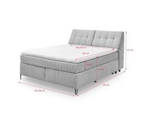 Boxpringbett mit viel Stauraum Boxpringbett mit viel Stauraum