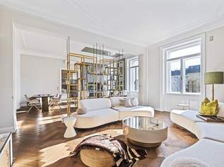 Altbau in Perfektion - Vollständig saniertes Altbaujuwel am Naschmarkt | 167 m² Eleganz mit Parkblick, 1890000 €, Immobilien-Wohnungen in 1060 Mariahilf