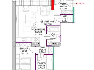 3-Zimmer-Dachgeschosswohnung mit großzügigem Balkon, 433228 €, Immobilien-Wohnungen in 1100 Favoriten 3-Zimmer-Dachgeschosswohnung mit großzügigem Balkon, 433228 €, Immobilien-Wohnungen in 1100 Favoriten