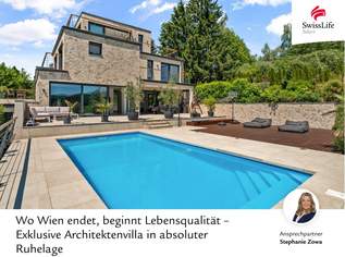Wo Wien endet, beginnt Lebensqualität – Exklusive Architektenvilla in absoluter Ruhelage, 2500000 €, Immobilien-Häuser in Niederösterreich Wo Wien endet, beginnt Lebensqualität – Exklusive Architektenvilla in absoluter Ruhelage, 2500000 €, Immobilien-Häuser in Niederösterreich