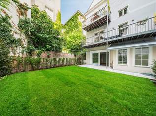 URBANER GARTENTRAUM nächst Schlossquadrat! Hofseitiger Drei-Zimmer-Erstbezug mit Terrasse und Eigengarten, 795000 €, Immobilien-Wohnungen in 1050 Margareten