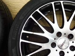 *5 Stück.*! 17" DEZENT SPORT Alus in DARK-BLACK-POLISH für FORD/ VOLVO/ JAGUAR mit 225/45/ R17 94W mit NEUWERTIGEN Hankook Ventus Reifen !