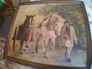 Gemälde "Bauer mit Pferdewagen", 189 €, Marktplatz-Antiquitäten, Sammlerobjekte & Kunst in 3163 Rohrbach an der Gölsen