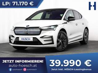 Enyaq iV 80 COUPE RS HEAD-UP AHK PANO CANTON -44%, 41490 €, Auto & Fahrrad-Autos in 2512 Katastralgemeinde Tribuswinkel