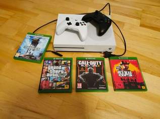 Xbox One S inkl. 2 Controller und 4 Spielen , 170 €, Marktplatz-Computer, Handys & Software in 2000 Gemeinde Stockerau