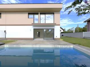 Jetzt oder nie! Sommer am eigenen Pool I 4-Zimmer I Doppelhaushälfte I Ziegelmassiv I Terrasse I Garten I familienfreundliche Lage I Brunn am Gebirge I Wien-Nähe!, 645000 €, Immobilien-Häuser in 2345 Brunn am Gebirge