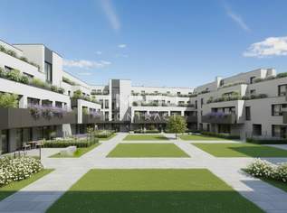 Stilvolle 2-Zi Wohnung 42m² mit Garten, Terrasse, U-Bahn & Tiefgarage in Aspern!, 281500 €, Immobilien-Wohnungen in 1220 Donaustadt