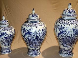 Chinesische Vasen blau handbemalt