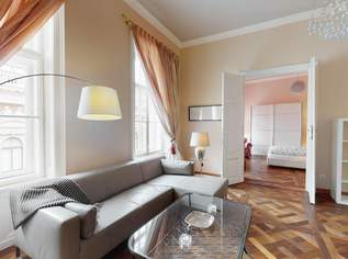 Unbefristet! ELEGANTE ALTBAUWOHNUNG, komplett möbliert, schönes Haus, hofseitiger Balkon, TOP LAGE!, 2600 €, Immobilien-Wohnungen in 1010 Innere Stadt