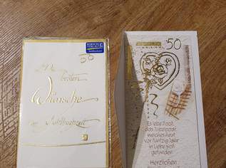 50igster Hochzeitstag Glückwunschkarte 2 Stk., 2 €, Marktplatz-Spiele, Bastelmaterial & Modellbau in 3200 Gemeinde Ober-Grafendorf