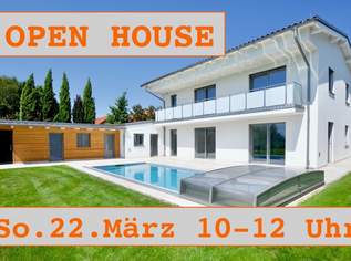 Geräumige Niedrig-Energie-Villa mit Pool - traumhafte Ruhelage, Blick auf Neusiedler See - provisionsfrei!, 1580000 €, Immobilien-Häuser in 7122 Gols