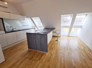TERRASSENHIT, DACHGESCHOSS, 138 m2 Maisonette mit 45 m2 Terrasse, 3 Zimmer, Wohnküche, Wannenbad, Rembrandtstraße, 2688.46 €, Immobilien-Wohnungen in 1020 Leopoldstadt