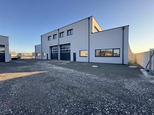 Flexible Lagerhalle mit Wohn-/Büroeinheiten und großem Freiflächenpotenzial – Unterwaltersdorf / Ebreichsdorf, 4449 €, Immobilien-Gewerbeobjekte in 2442 Katastralgemeinde Unterwaltersdorf