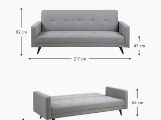 3-Sitzer Sofa mit Klapp- / Schlaffunktion / Westwing