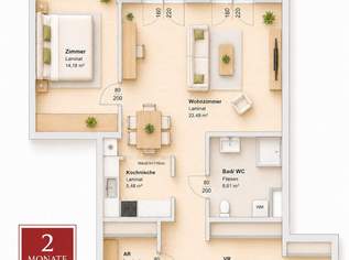 Wohnfreude beginnt hier | 2 MONATE MIETFREI, 840.82 €, Immobilien-Wohnungen in 8020 Wohnfreude beginnt hier | 2 MONATE MIETFREI, 840.82 €, Immobilien-Wohnungen in 8020